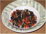Banana Black Bean Salad. Photo by Food Snob in Israel
