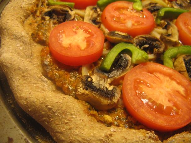 Vegetarian/Vegan Pizza (No Cheese). Photo by White Rose Child