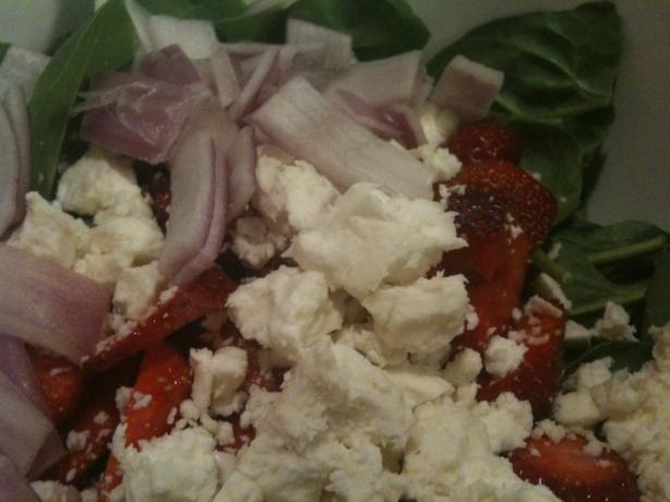 Spinach, Strawberry and Feta Salad. Photo by Ian Magary