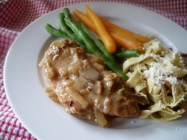Crock Pot Pork Chops and Mushrooms. Photo by Bergy