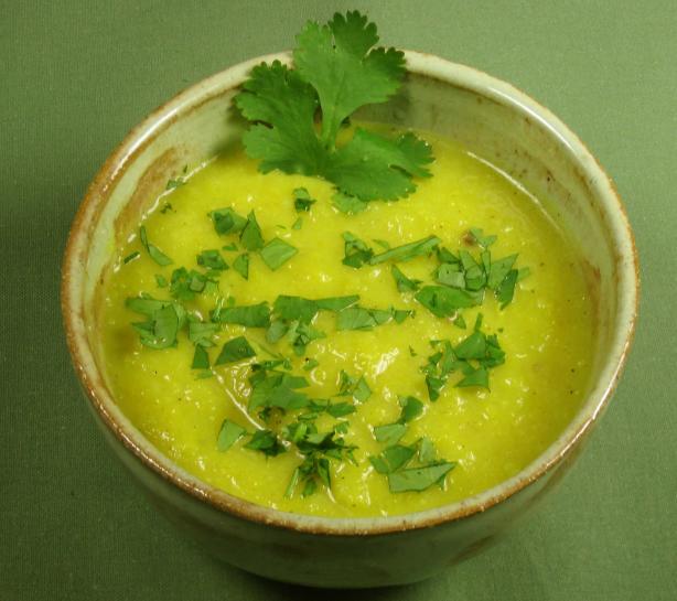 Chilled Spiced Yellow-Squash Soup. Photo by dianegrapegrower