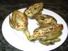 Fire Roasted Artichokes With Herb Aioli