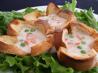 Creamed Tuna in Toast Cups. Recipe by Seasoned Cook