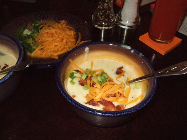 Restaurant Style Baked Potato Soup. Photo by Grimm's Restaurant Tales