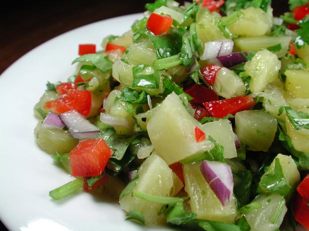 Pineapple and Coriander Salsa. Photo by Chef floWer