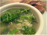 Broccoli, Pasta and Lemon Soup