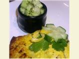 Coriander and Lemon Crusted Barramundi With Cucumber Mint Salsa