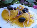 Orange, Red Onion, and Black Olive Salad