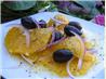 Orange, Red Onion, and Black Olive Salad. Recipe by ~*Sue*~Chef
