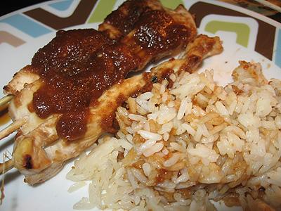 Grilled Chicken Satay. Photo by diabella