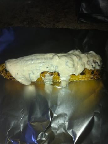 Linda's Mexican Grilled Corn. Photo by ChamoritaMomma