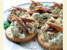 Brandied Blue Cheese & Dates on Crackers. Recipe by twissis