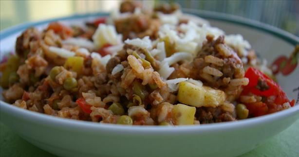 Mexi Ground Beef-Rice Skillet. Photo by Redsie