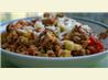 Mexi Ground Beef-Rice Skillet. Recipe by Kittencalskitchen