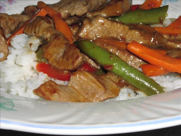 Ww 5 Points - Spicy Orange Beef With Vegetables. Photo by TeresaS