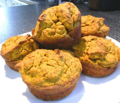 Wheat-Free, Low-Carb Pumpkin Muffins. Photo by Mikekey