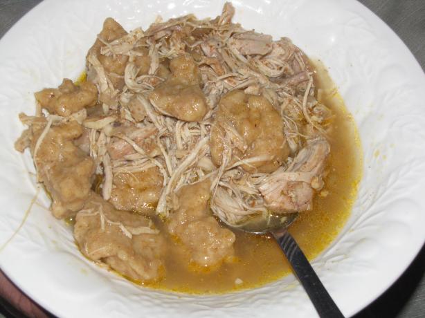 Mom's Chicken and Dumplings (Chicken Paprika). Photo by kellychris