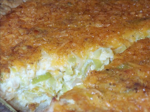 Leek and Cheese Flan. Photo by BarbryT