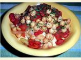 Stewed Tomatoes and Garbanzo Beans