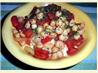 Stewed Tomatoes and Garbanzo Beans. Recipe by dicentra