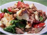 Tuna, Haloumi & Borlotti Bean Salad