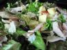Turkey and Apple Salad over Watercress. Recipe by Cookgirl
