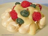 Berries With Custard Sauce (Light and Easy)