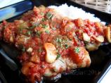 Fish in Eggplant Bolognese Sauce