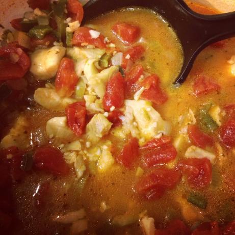 Easy Bacalao - Puerto Rican Fish Stew. Photo by Mommy2Summer&Gibson