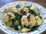 Artichoke Babies With Shrimp and Feta