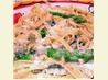 Chicken Alfredo With Mushrooms and Asparagus. Recipe by Beth A.