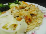 Angel Hair Pasta With Chicken and Garlic