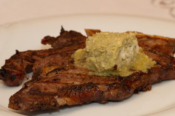 Blue Cheese Buttered Steak. Photo by Peter J