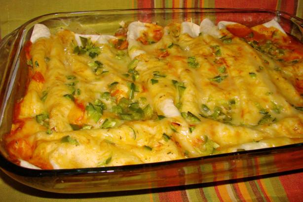 Cheese and Chicken Enchiladas. Photo by Boomette