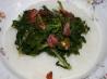 Bacon Cider Saut&eacute;ed Collard Greens/Honey Mustard Drizzle. Recipe by Hey Jude