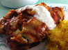 Low Fat Chicken Enchiladas With High Fat Taste.