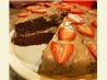 Raspberry Chocolate Cake (Vegan). Recipe by Chef Joey Z.
