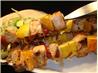 Pork Skewers With Avocado Tzatziki Sauce