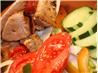 Pork Skewers With Avocado Tzatziki Sauce