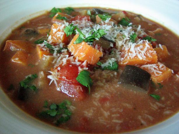 African Sweet Potato and Peanut Soup. Photo by Brooke the Cook in WI