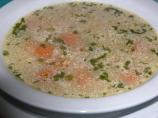 Croatian Turkey Soup With Sour Cream and Dill (Ajngemahtes)