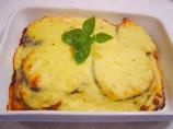 Moussaka With Halloumi and Ricotta Cheese Topping