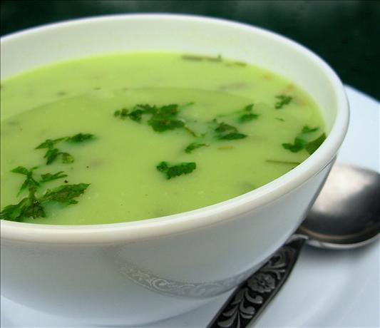 Old Fashioned Lovage and Potato Soup. Photo by French Tart