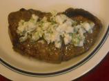 Marinated Steak With Blue Cheese