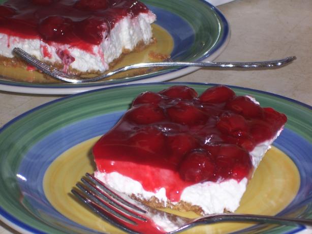 Husband's Blueberry/Cherry Dessert. Photo by alligirl