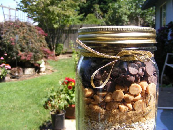 Chocolate Peanut Butter Oatmeal Cookies (Gift Mix in a Jar). Photo by Lavender Lynn