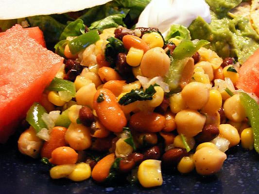 Mexican Bean Salad. Photo by Lavender Lynn