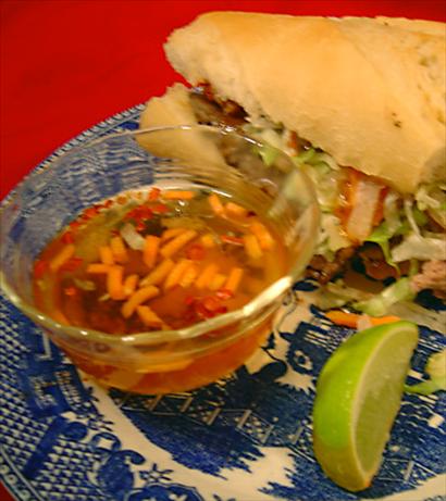 Nuoc Cham (Vietnamese Spicy Fish Sauce). Photo by :(