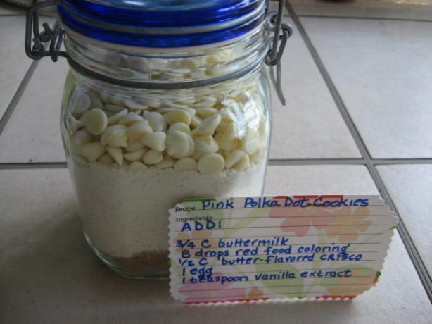 Pink Polka Dot Cookies (Gift Mix in a Jar). Photo by FloridaNative