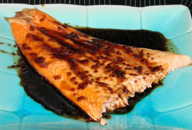 Ana's Honey and Soy Glazed Salmon. Photo by Boomette